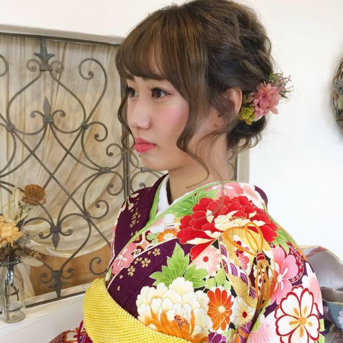 ヘアスタイル 成人式スタイル Hair Spa Ronronner 山形県 山形市エリアのヘアサロン 美容室の検索 予約は山形 Be